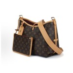 LOUIS VUITTON Carryall PM Classic printed mother-and-child bag, hand bill, shoulder bag, tote bag, small, brown